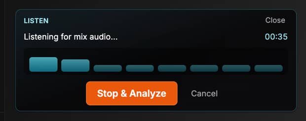 Maya listens and captures your mix changes