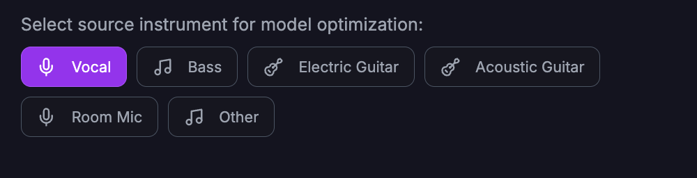 Audio Restoration: instrument selection and source view