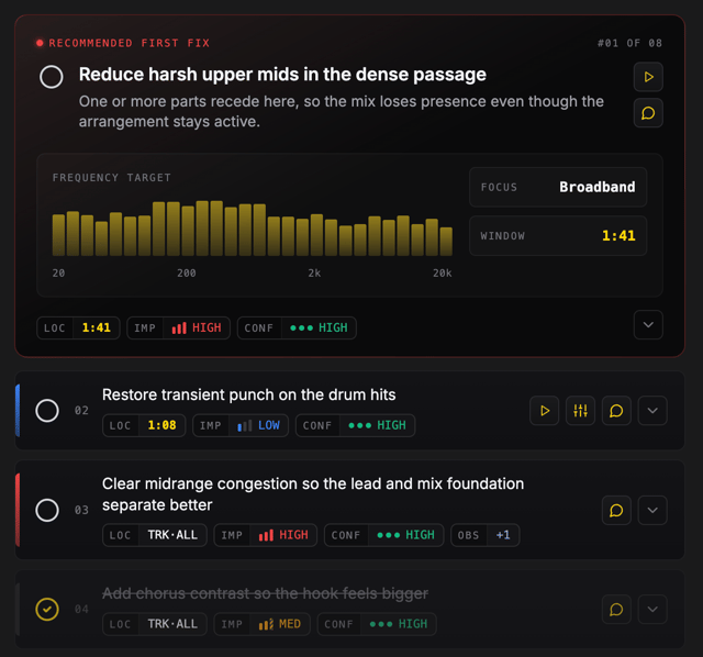 Studio-Ready Action Items feature preview