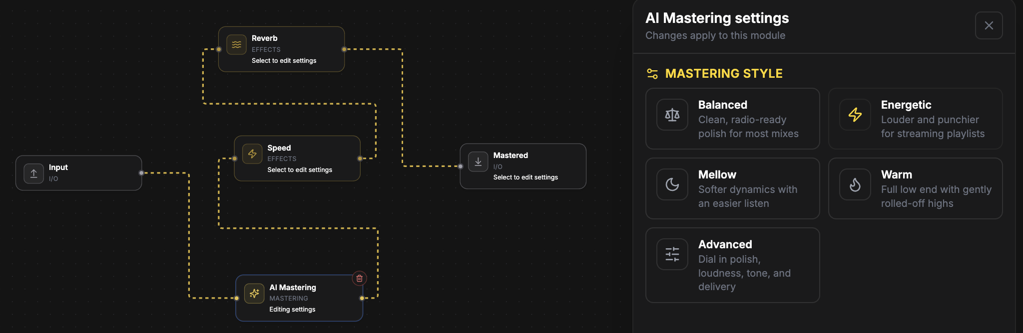 Workflow Builder canvas chaining mastering with other modules
